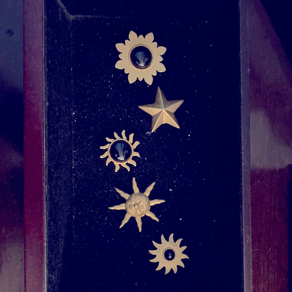 Designer Metal button covers for shoes, shirts, and  purses
